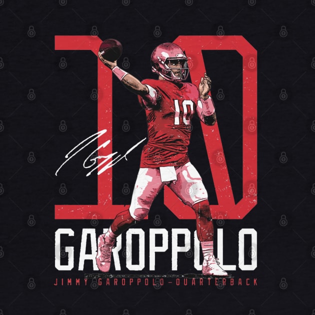 Jimmy Garoppolo San Francisco Bold Number by Chunta_Design